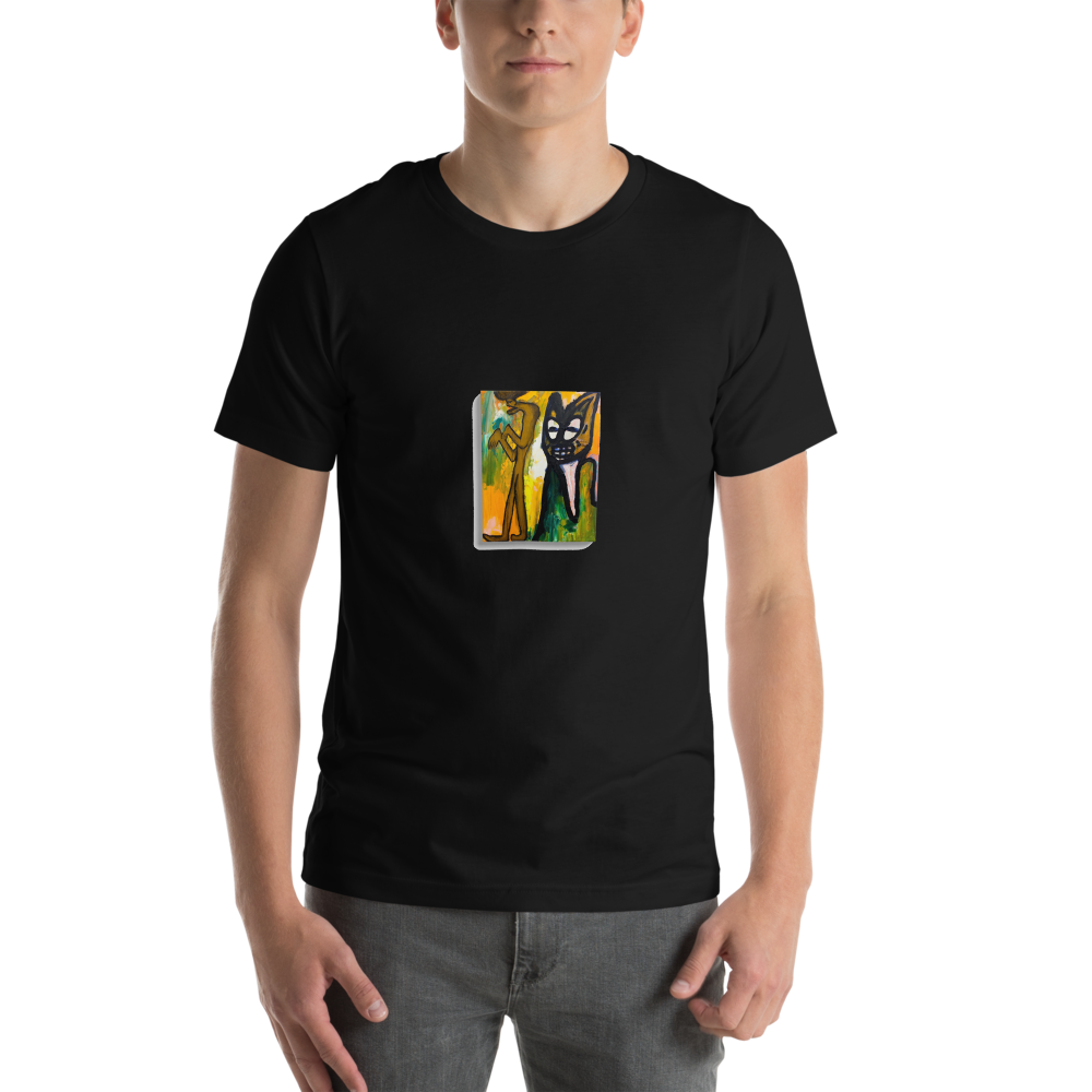 Ghouls at Night — Black T-Shirt Mockup