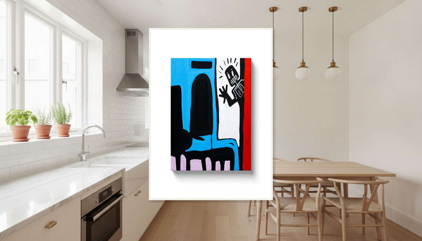 I'm Back - Acrylic on Canvas Wrap - (20x20) Paper Print