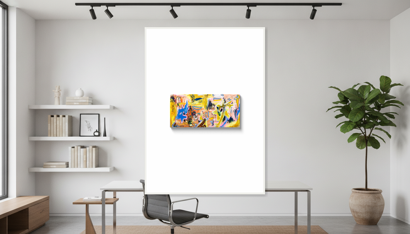 Jupiter Quest - Acrylic on Canvas Wrap - (12x36) Paper Print