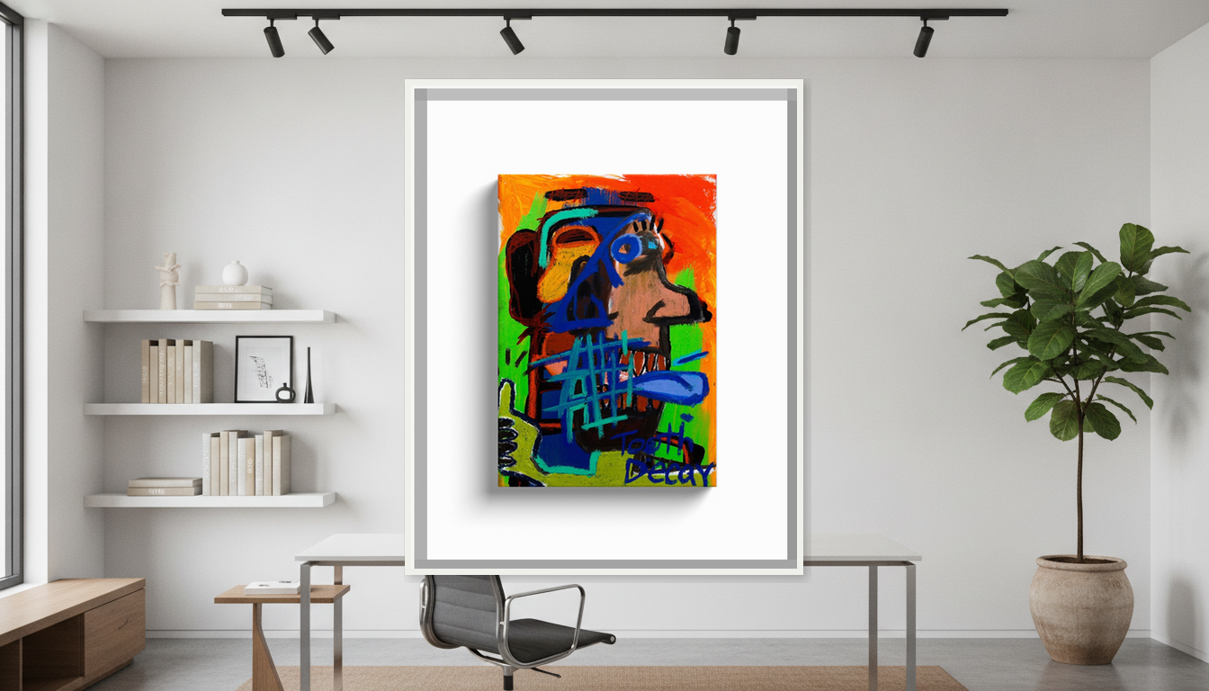 Masked Spirit- Acrylic on Canvas Wrap Canvas Print