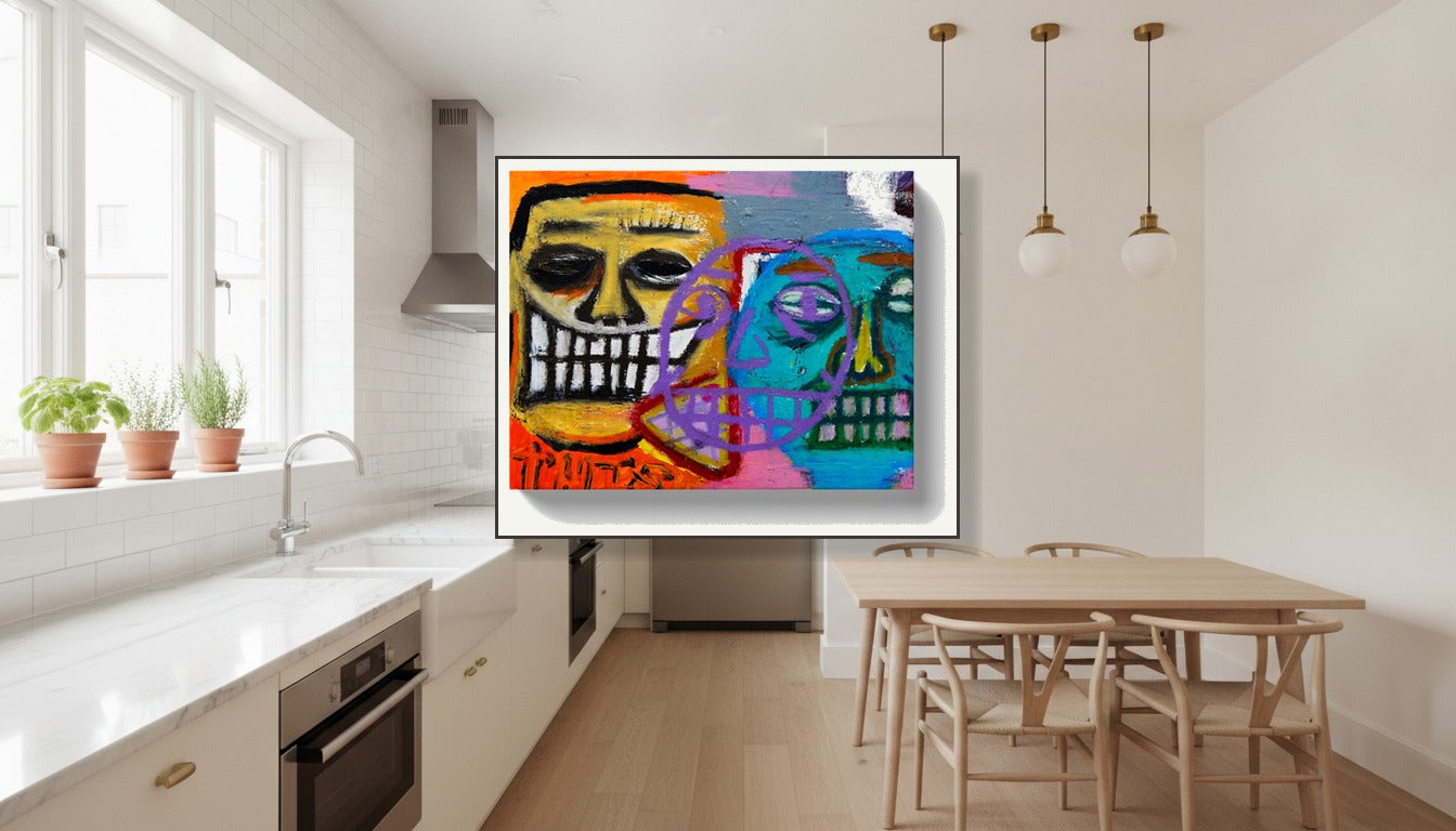 Brothers Grin Paper Print