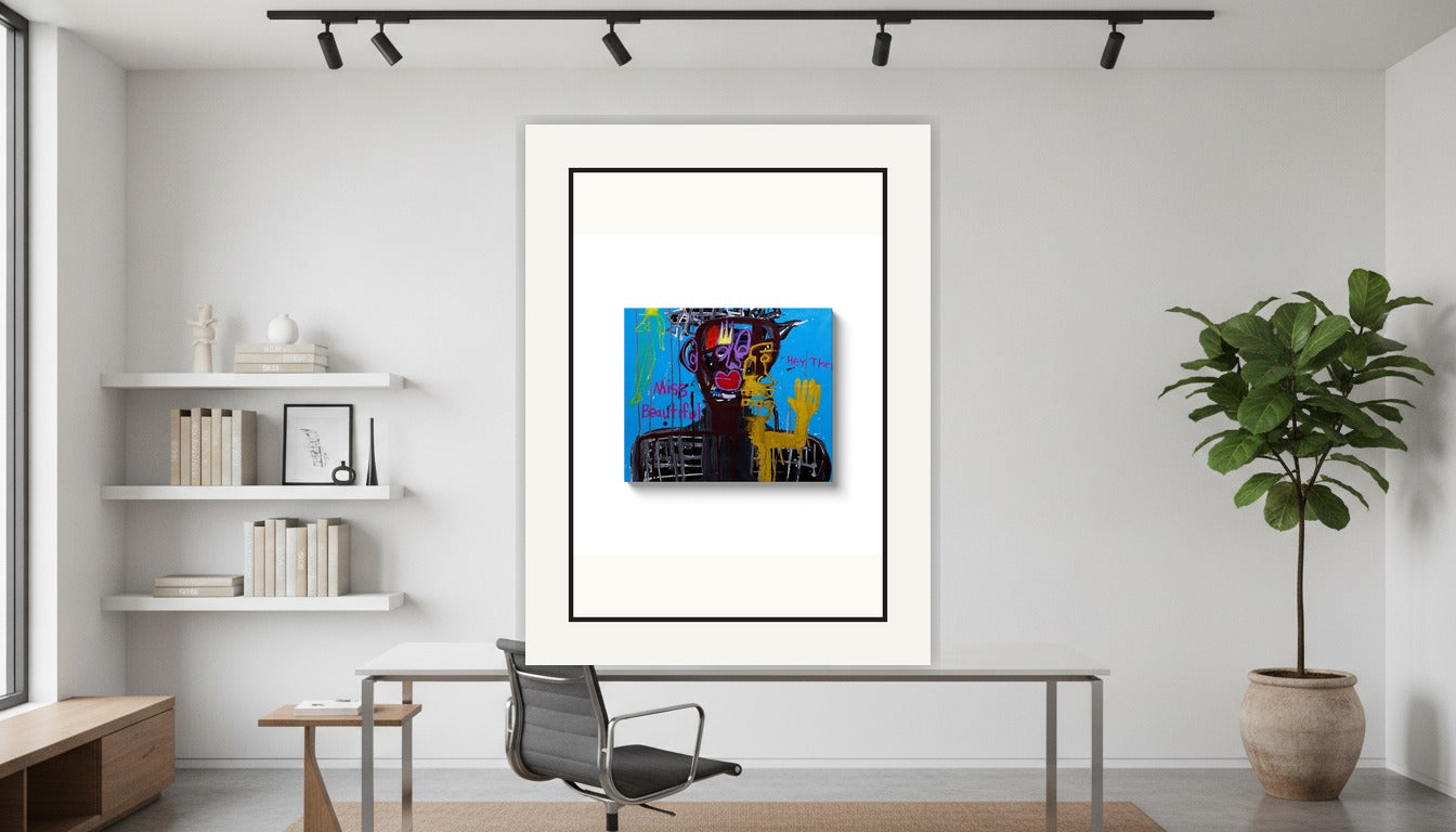 Miss Beautiful - Acrylic & Oil on Canvas Wrap - (20x24) Paper Print