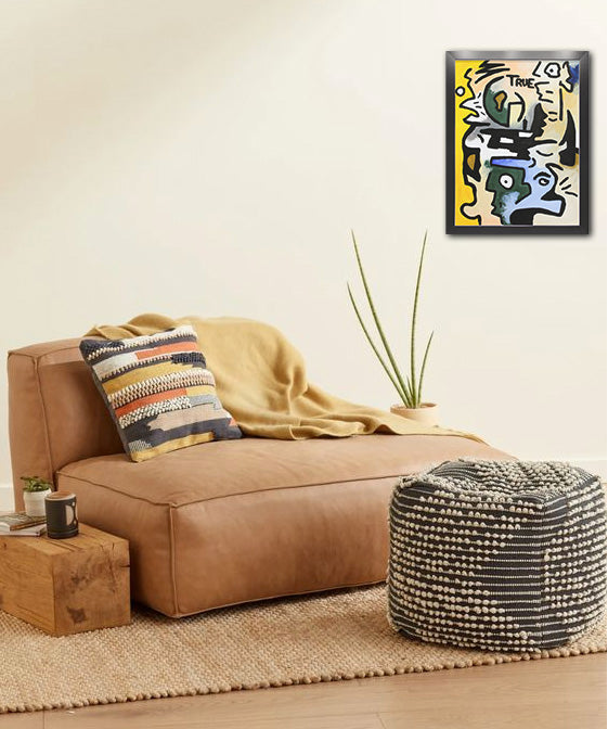 Archetype 52 - Oil on Paper Pre-framed - Deego Design