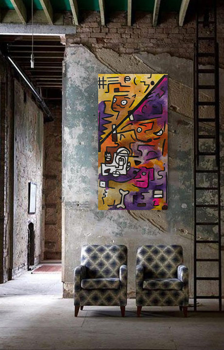 Archetype 62 - Acrylic on Canvas Wrap - Deego Design