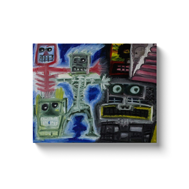 Automation - Oil on Canvas Wrap - Deego Design