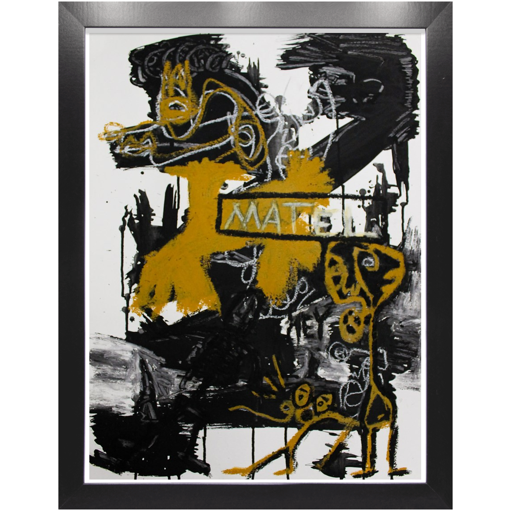 Bootlegged - Acrylic & Oil on Paper Pre-framed - Deego Design