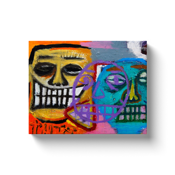 Brothers Grin - Oil on Canvas Wrap - Deego Design