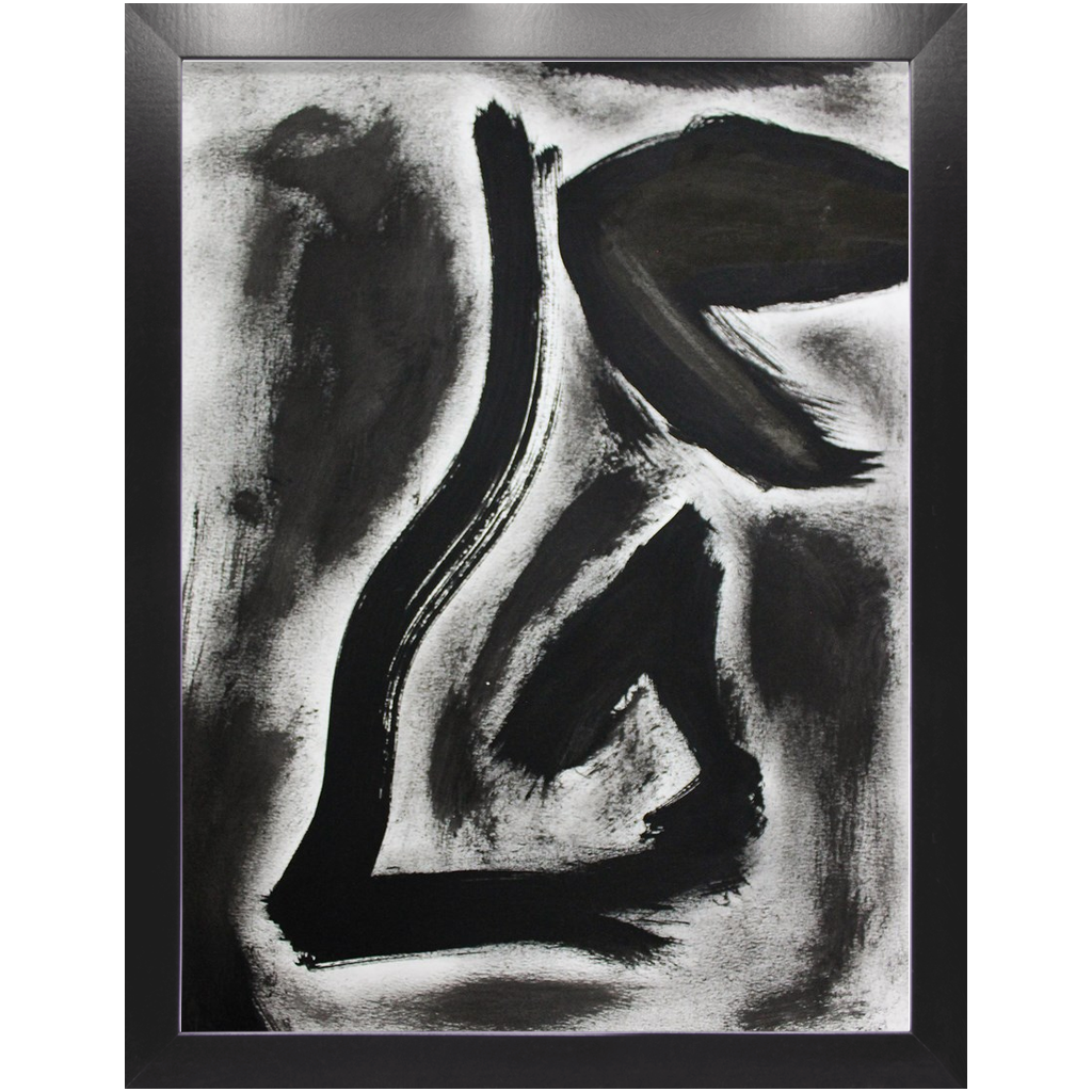 Concernment - Acrylic on Paper Pre-framed - Deego Design