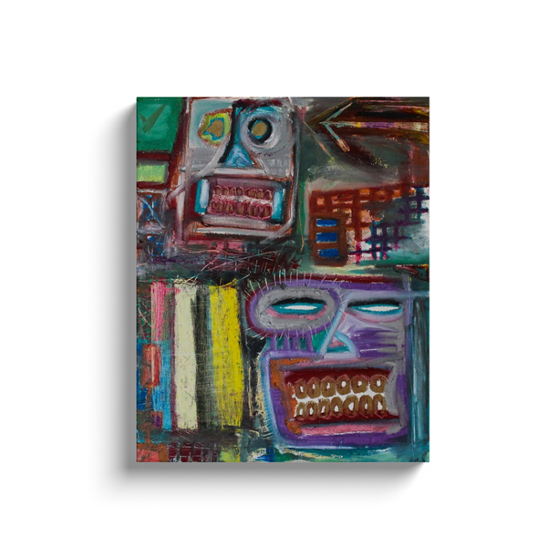 Coogi Face - Oil on Canvas Wrap - Deego Design