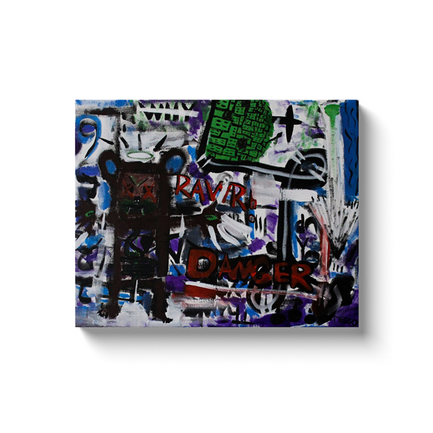 Danger - Acrylic on Canvas Wrap - Deego Design