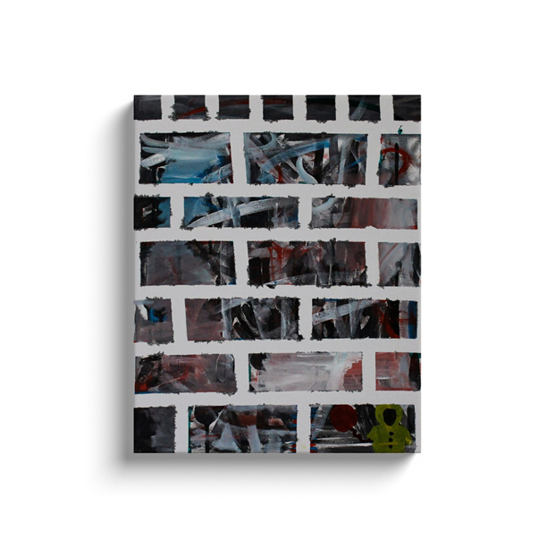 Exposed Brick - Acrylic on Canvas Wrap - Deego Design