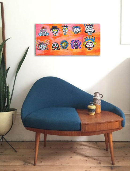 Folklore Animation - Acrylic on Canvas Wrap - Deego Design