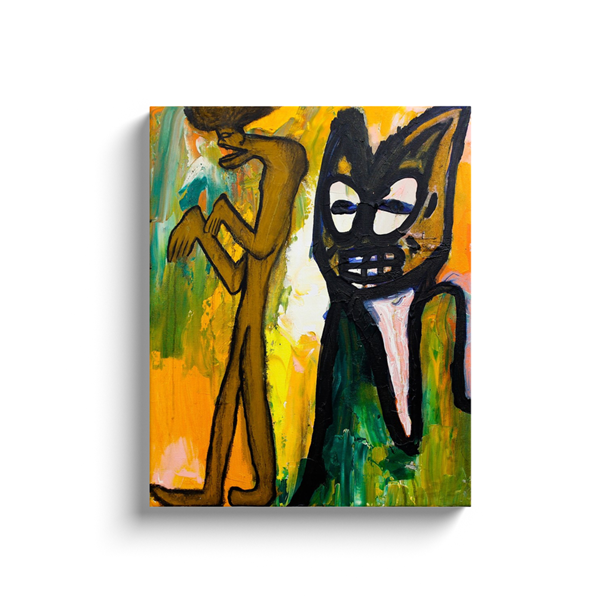 Ghouls at Night - Acrylic & Oil on Canvas Wrap - Deego Design