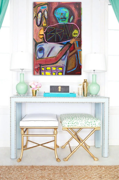 High Praise - Oil on Canvas Wrap - Deego Design