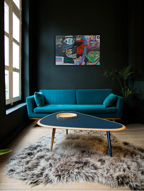 Marionettes - Acrylic & Oil on Canvas Wrap - Deego Design