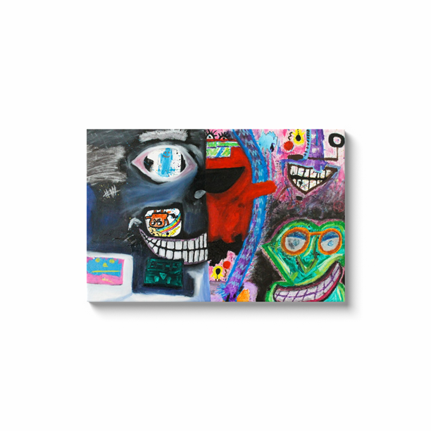 Marionettes - Acrylic & Oil on Canvas Wrap - Deego Design