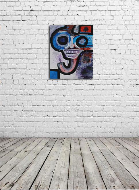 Masked Spirit- Acrylic on Canvas Wrap - Deego Design