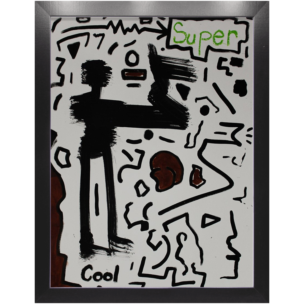 Maze Runner - Acrylic on Paper Pre-framed - Deego Design