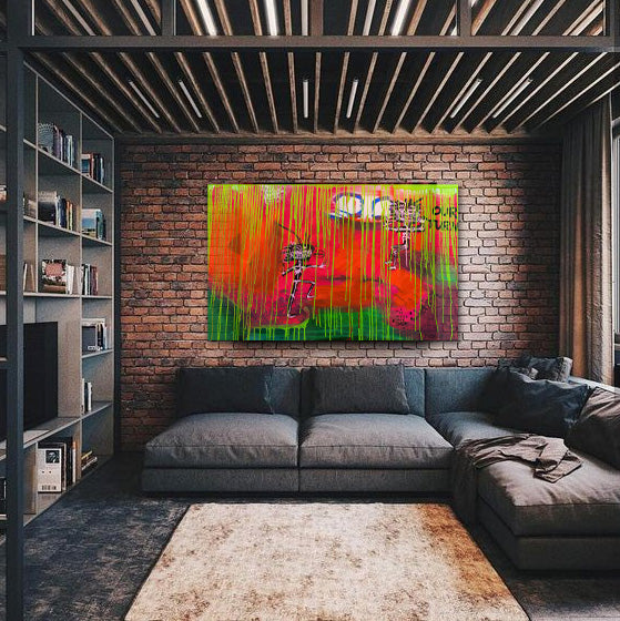 Melancia - Acrylic on Canvas Wrap - Deego Design