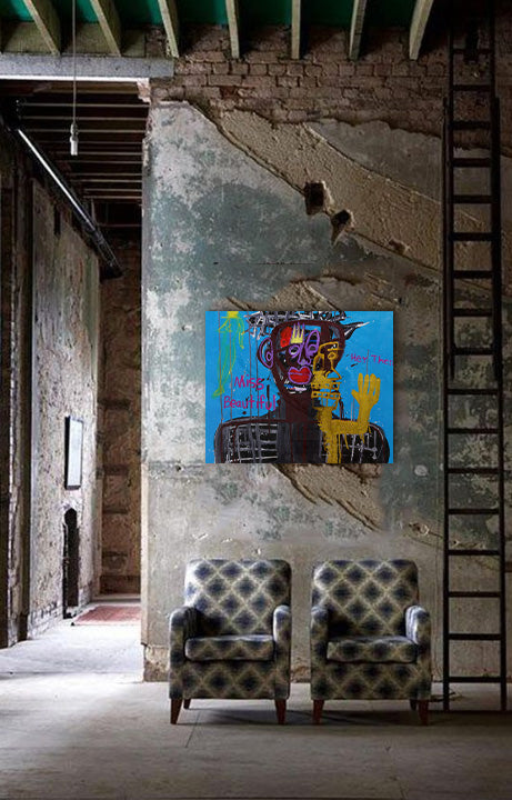 Miss Beautiful - Acrylic & Oil on Canvas Wrap - Deego Design