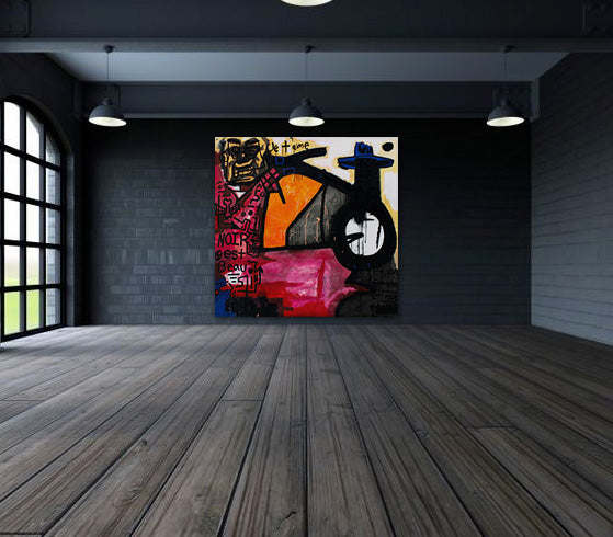 Mon Amour - Acrylic on Canvas Roll - Deego Design