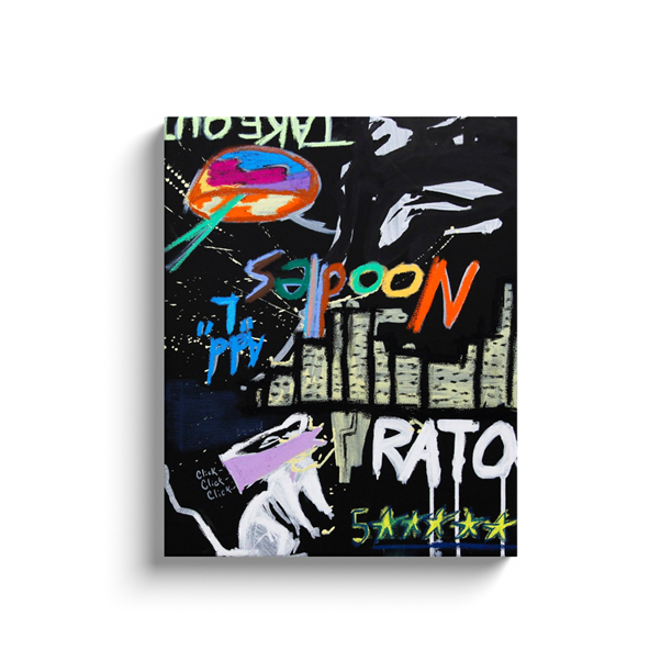 Rat City - Acrylic & Oil on Canvas Wrap - Deego Design