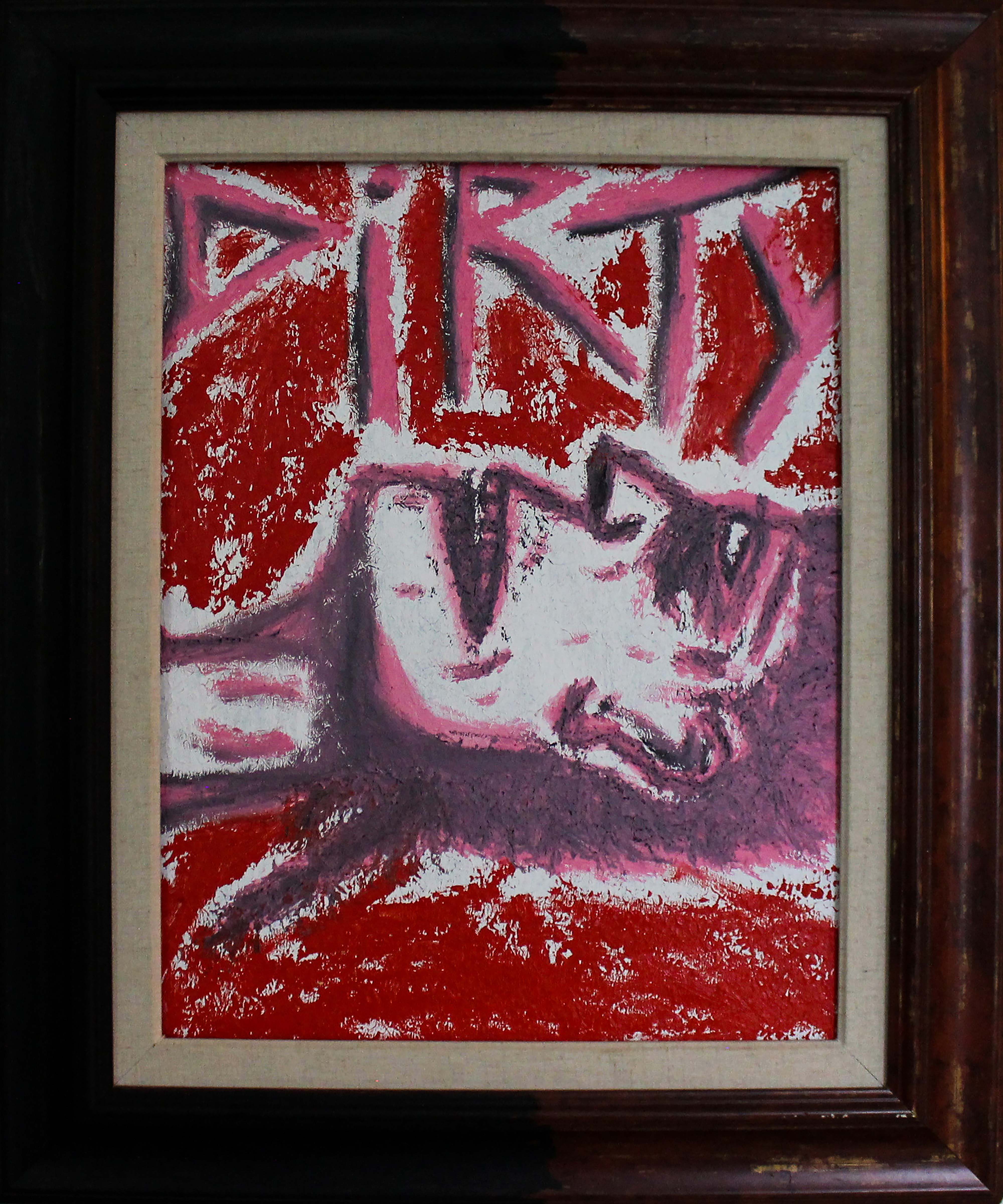 Rattail - Oil on Paper Pre-framed - Deego Design