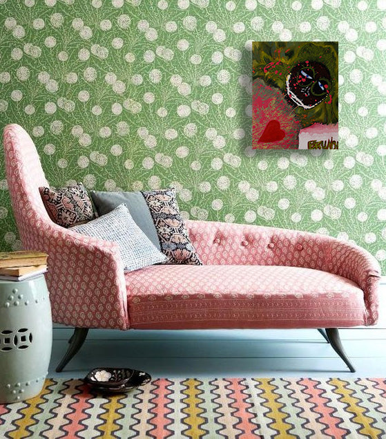 Rose All Day - Acrylic & Oil on Canvas Wrap - Deego Design