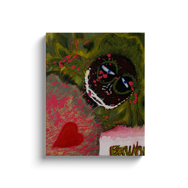 Rose All Day - Acrylic & Oil on Canvas Wrap - Deego Design