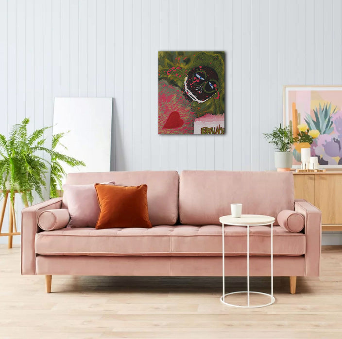 Rose All Day - Acrylic & Oil on Canvas Wrap - Deego Design