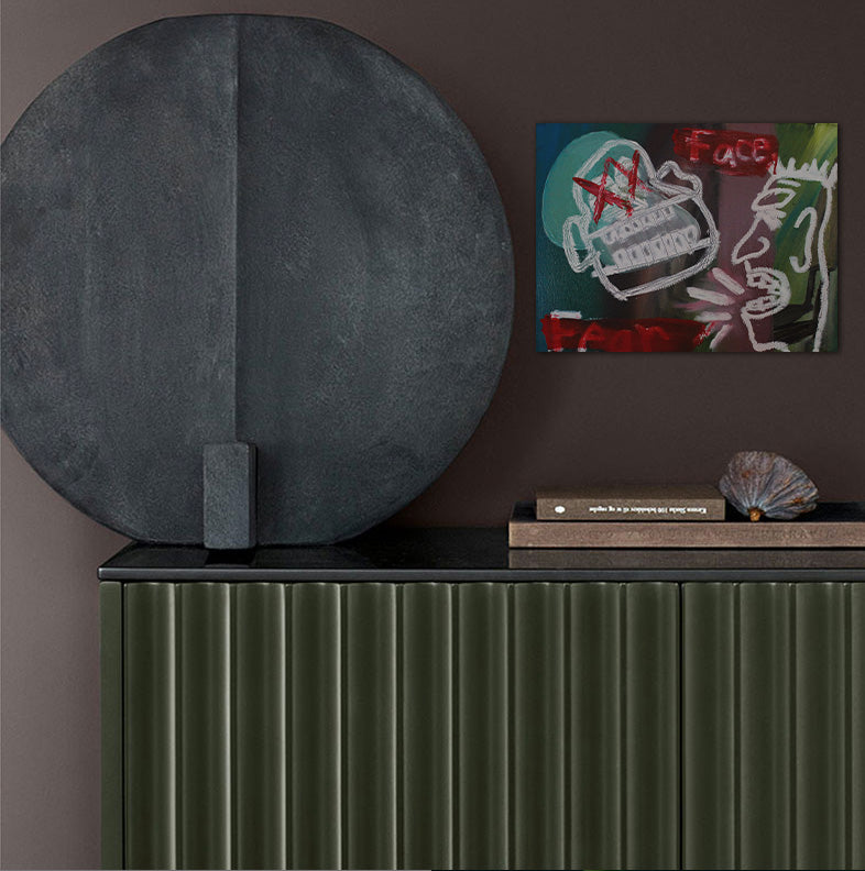 Scare - Oil on Canvas Wrap - Deego Design