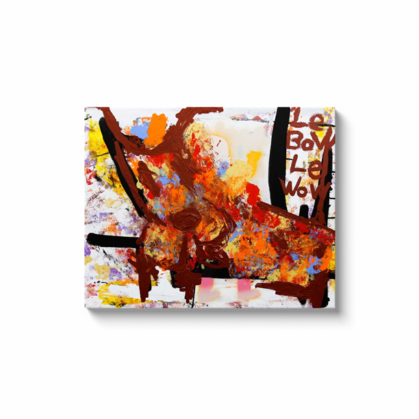 Dog - Acrylic on Canvas Wrap - Deego Design