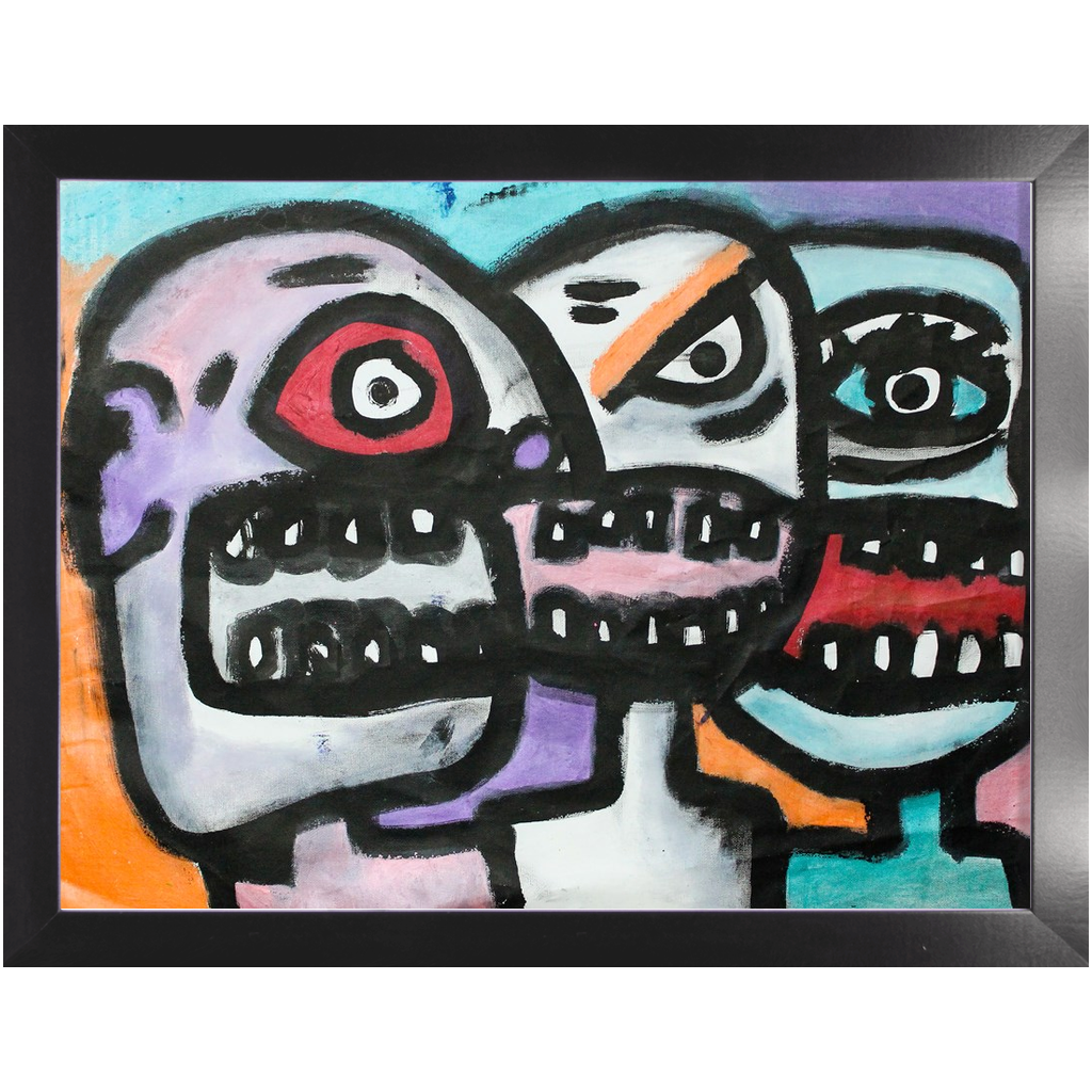 Tres Irmao - Oil on Paper Pre-framed - Deego Design