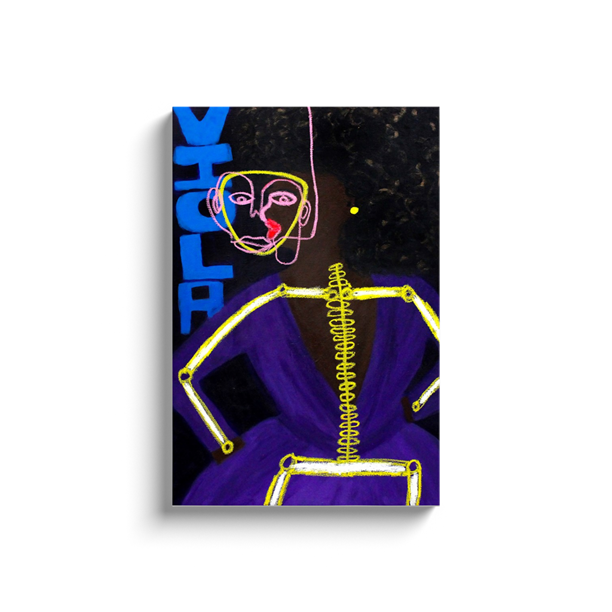 Viola - Acrylic & Oil on Canvas Wrap - Deego Design