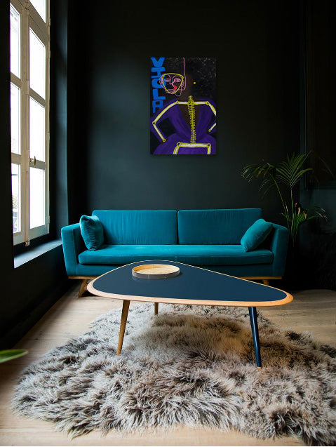 Viola - Acrylic & Oil on Canvas Wrap - Deego Design