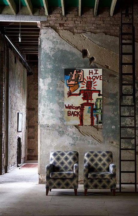 Welcome Back - Acrylic on Canvas Wrap - Deego Design