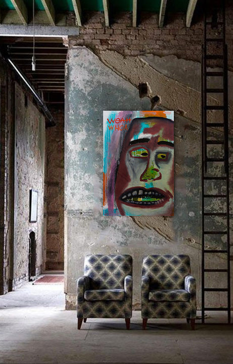 Whoa - Acrylic on Canvas Wrap - Deego Design