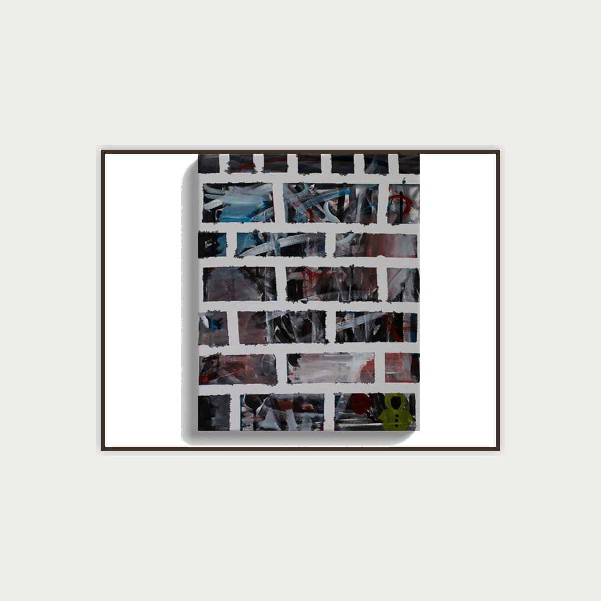 Exposed Brick die-cut sticker