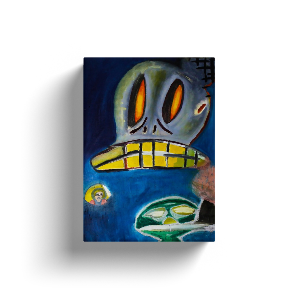 Head Space - Oil on Canvas Wrap - (24x36) Paper Print - Artwork
