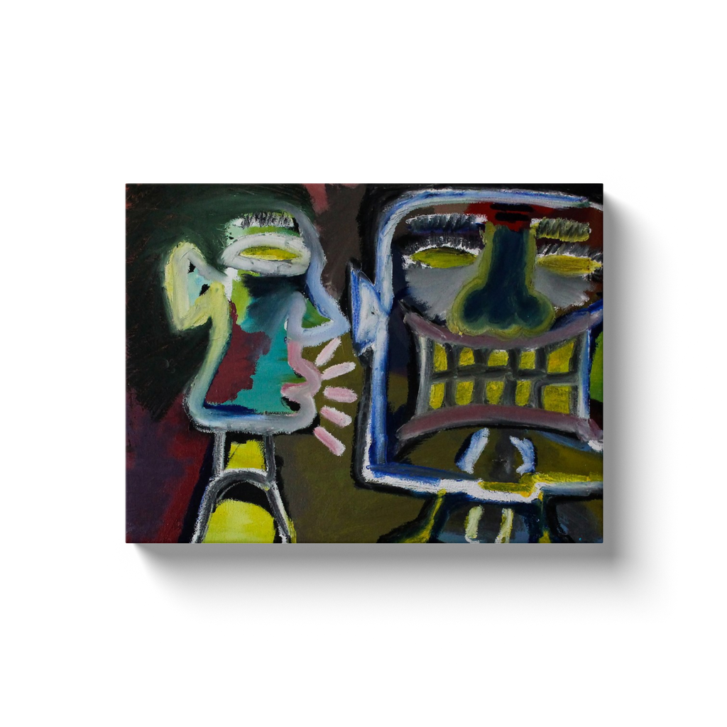 Hush Hush -  Oil on Canvas Wrap - (11x14) Paper Print - Artwork