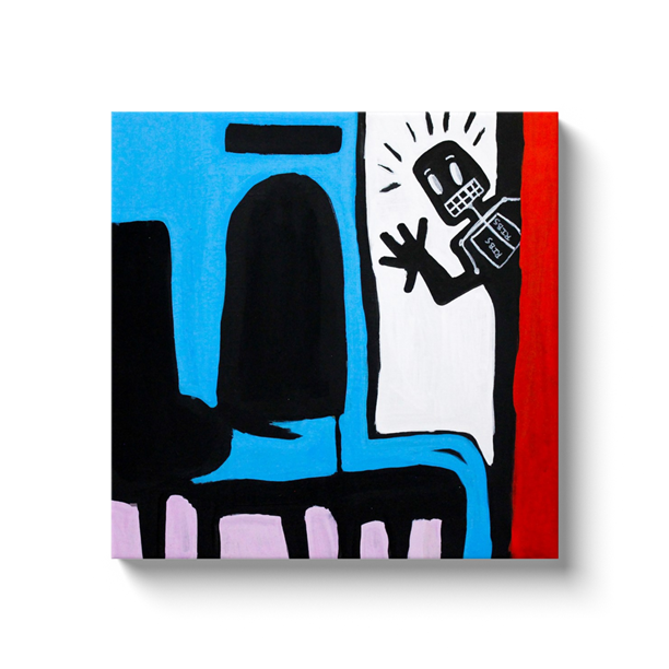 I'm Back - Acrylic on Canvas Wrap - (20x20) Paper Print - Artwork