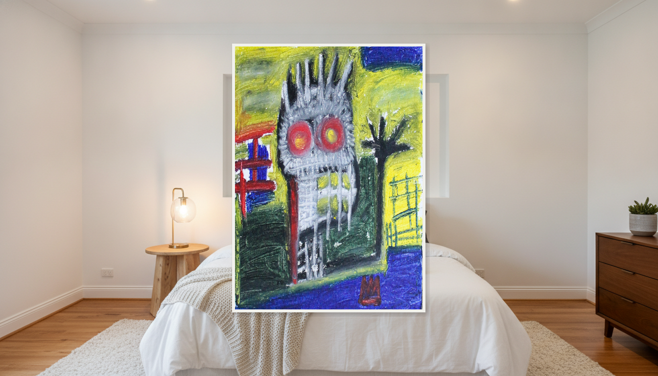 Archetype 129 - Acrylic on Canvas Roll - (12x36) Paper Print