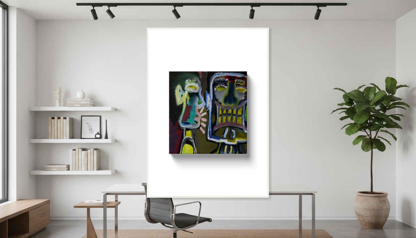Hush Hush -  Oil on Canvas Wrap - (11x14) Paper Print