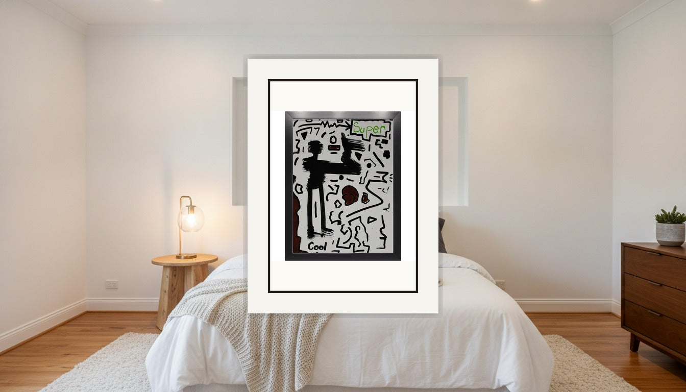Maze Runner - Acrylic on Paper Pre-framed - (18x24) Paper Print