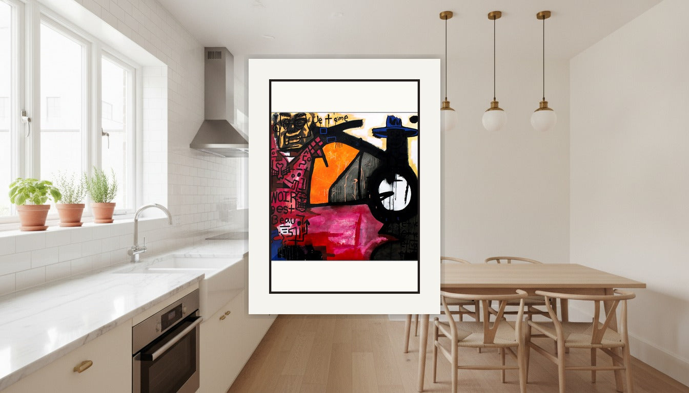 Mon Amour - Acrylic on Canvas Roll - (6x6) Paper Print