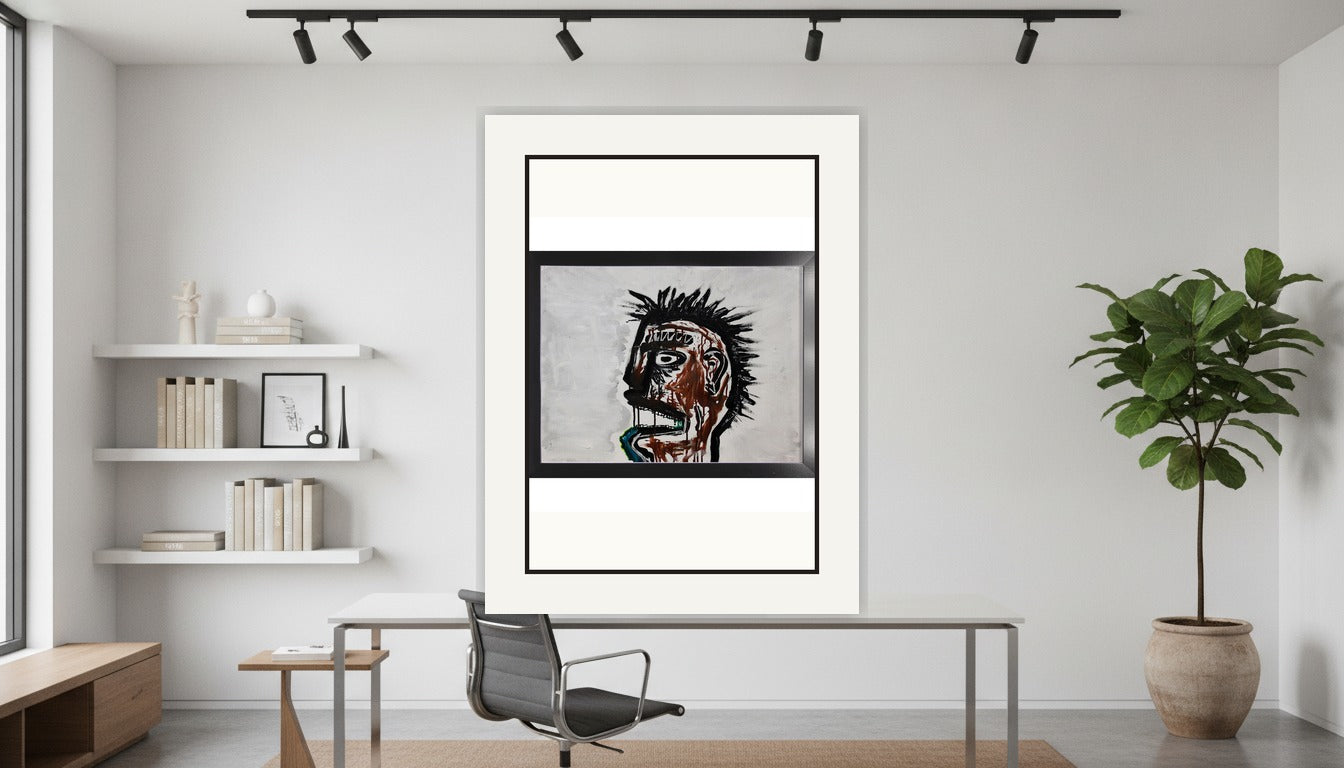 Rainy Day - Acrylic on Paper Pre-framed - (18x24) Paper Print