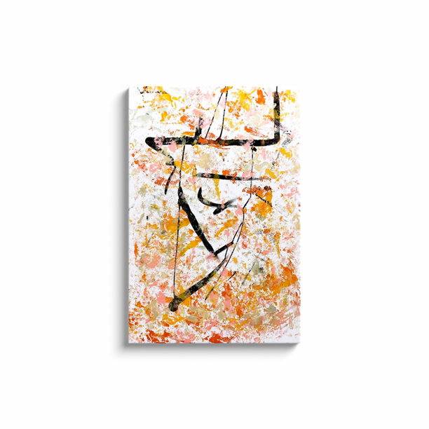 Apricot Hues - Acrylic on Canvas Wrap - Deego Design