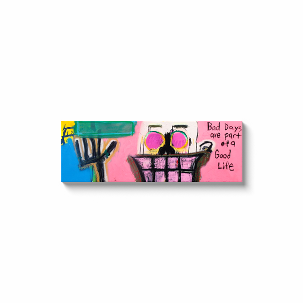Good Days Bad Days - Acrylic & Oil on Canvas Wrap - Deego Design
