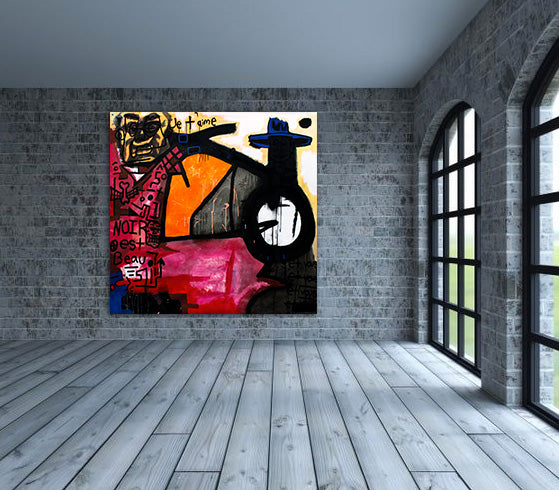Mon Amour - Acrylic on Canvas Roll - Deego Design