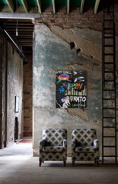 Rat City - Acrylic & Oil on Canvas Wrap - Deego Design